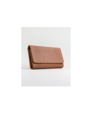 Lady Camel Wallet with Texture