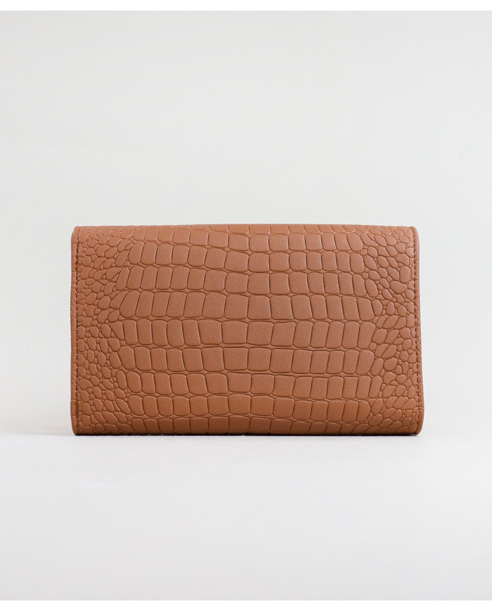 Lady Camel Wallet with Texture