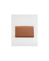 Lady Camel Wallet con Textura