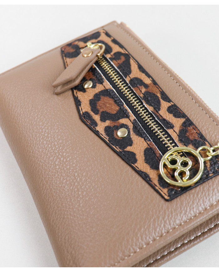 Señoras Wallet con Leopard Pattern