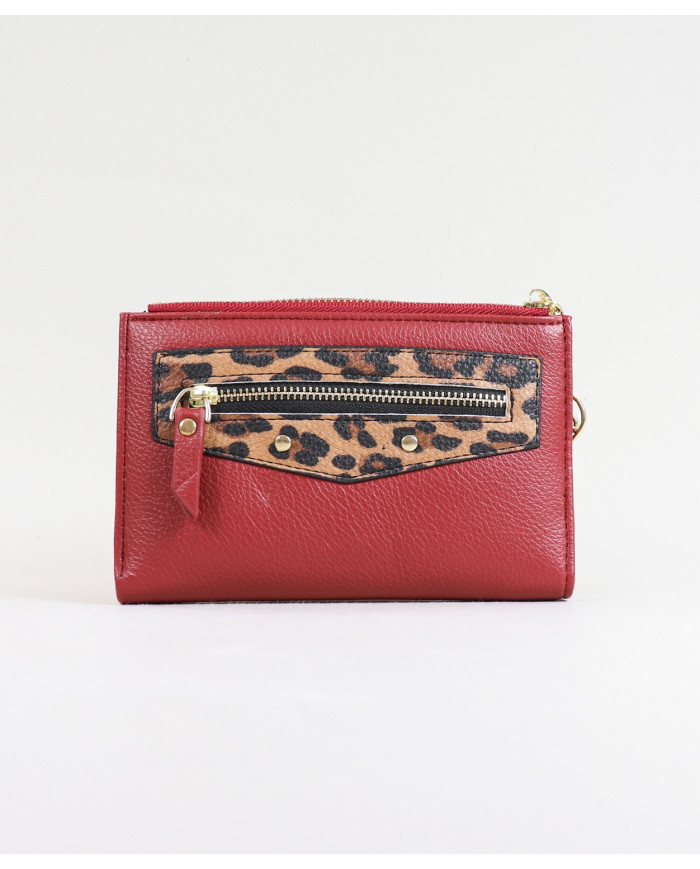 Ladies Wallet with Leopard Pattern