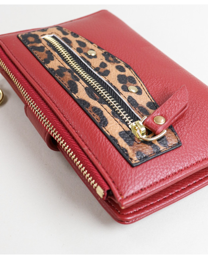 Carteira de Senhora com Padrão Leopardo