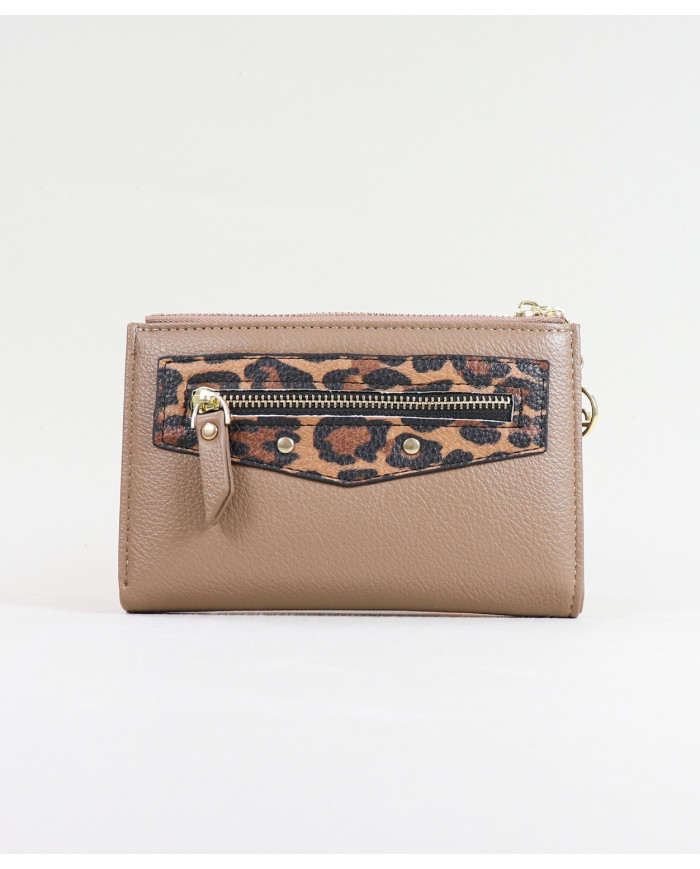 Señoras Wallet con Leopard Pattern