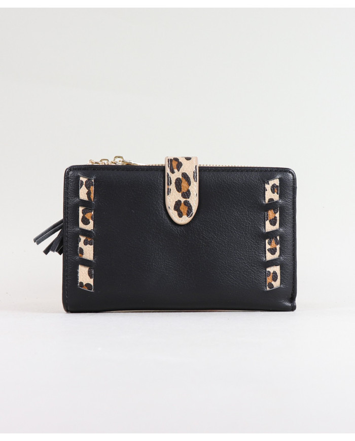 Señoras Wallet con Leopard Pattern