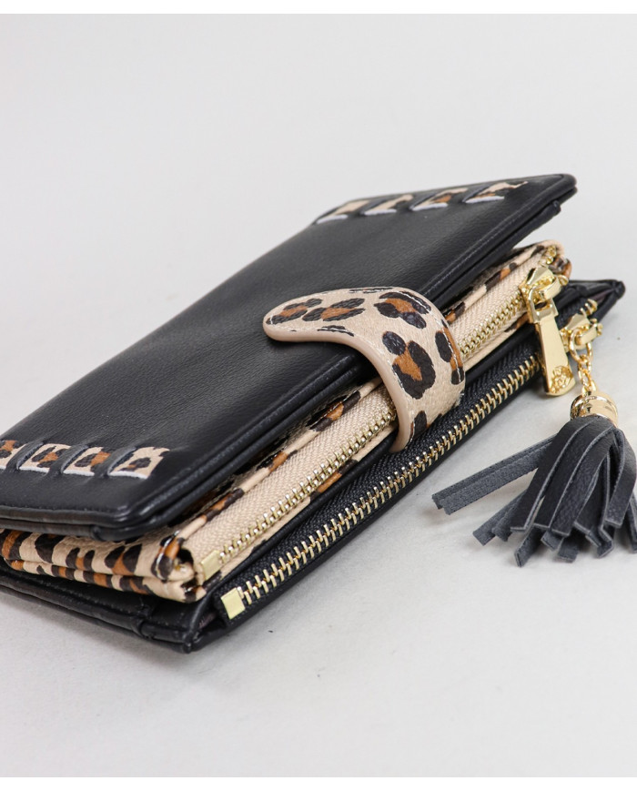 Carteira de Senhora com Padrão Leopardo