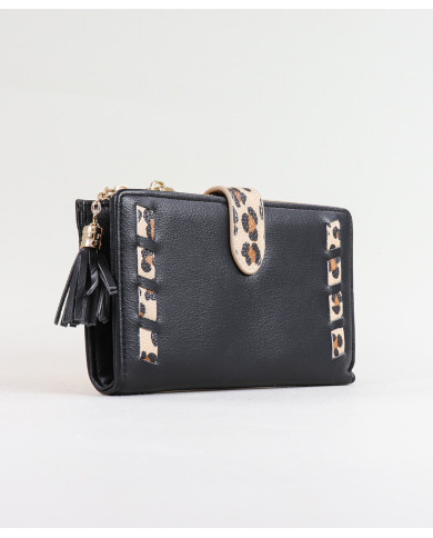 Señoras Wallet con Leopard Pattern