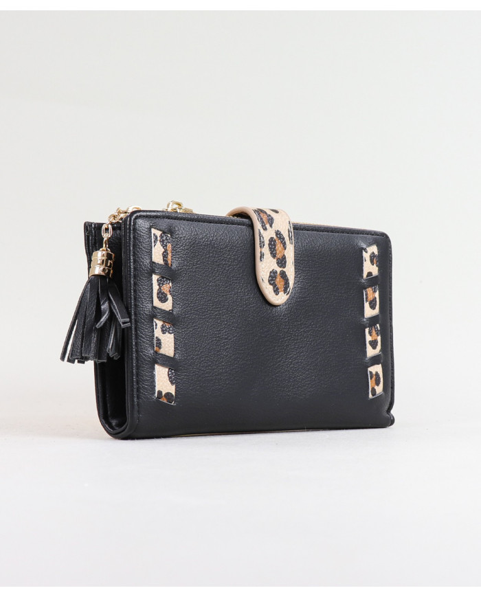 Señoras Wallet con Leopard Pattern