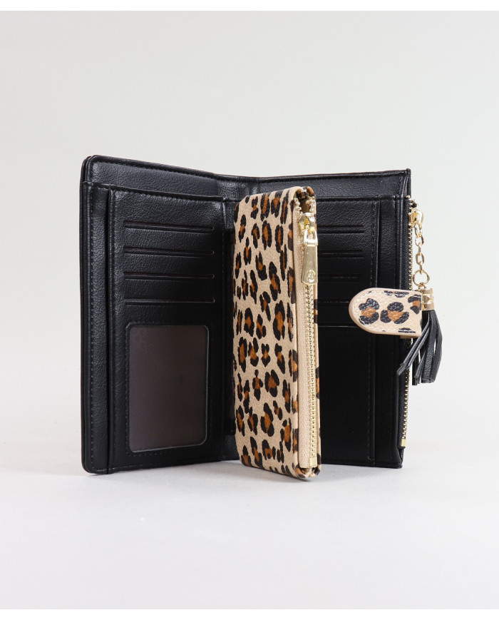Ladies Wallet with Leopard Pattern
