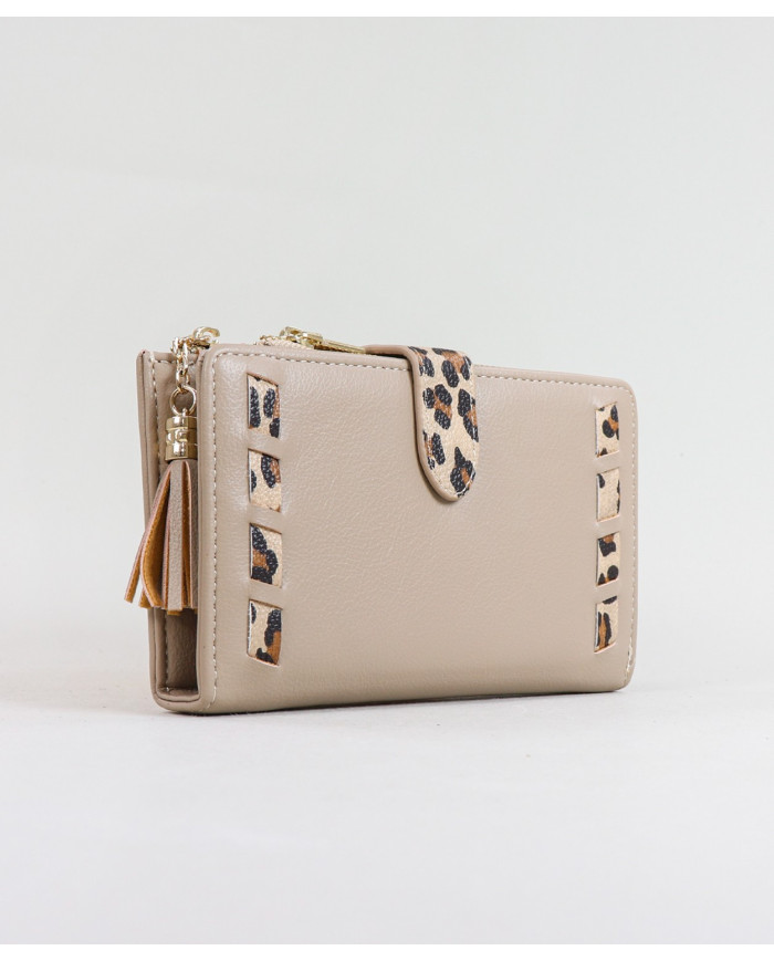 Ladies Wallet with Leopard Pattern
