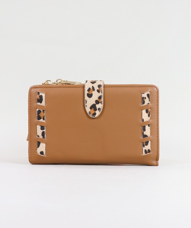 Lady Wallet with Leopard Pattern