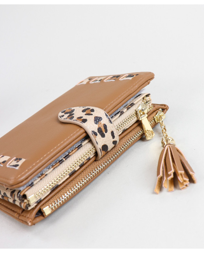 Ladies Wallet with Leopard Pattern