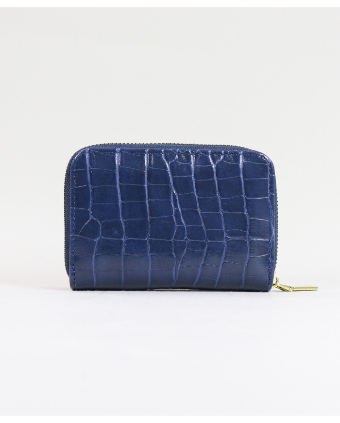 Blue Lady Wallet con costuras