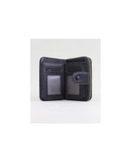 Women's Black Wallet with Seams