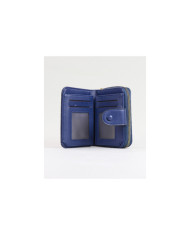 Blue Lady Wallet with Seams