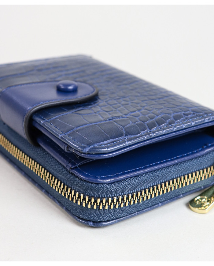 Blue Lady Wallet con costuras