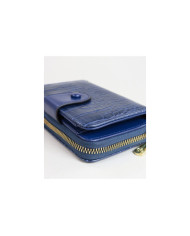 Blue Lady Wallet with Seams