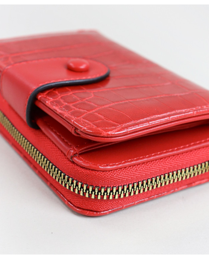 Señoras Red Wallet con Sellos