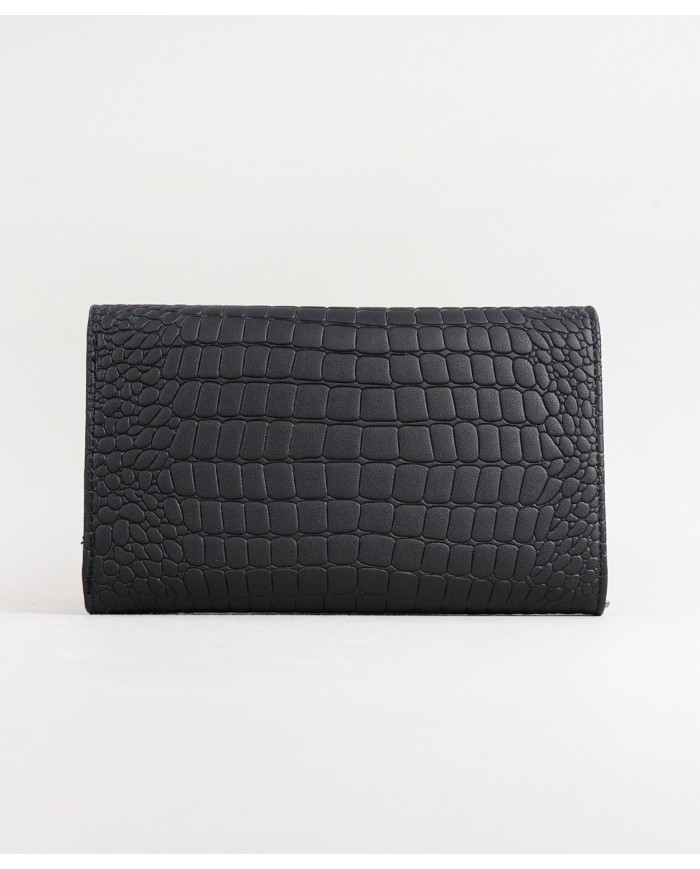 Cartera negra de Lady con textura