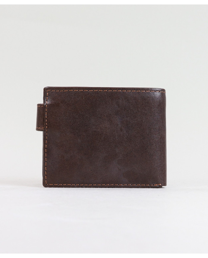 Cartera de hombres en piel con bolsa