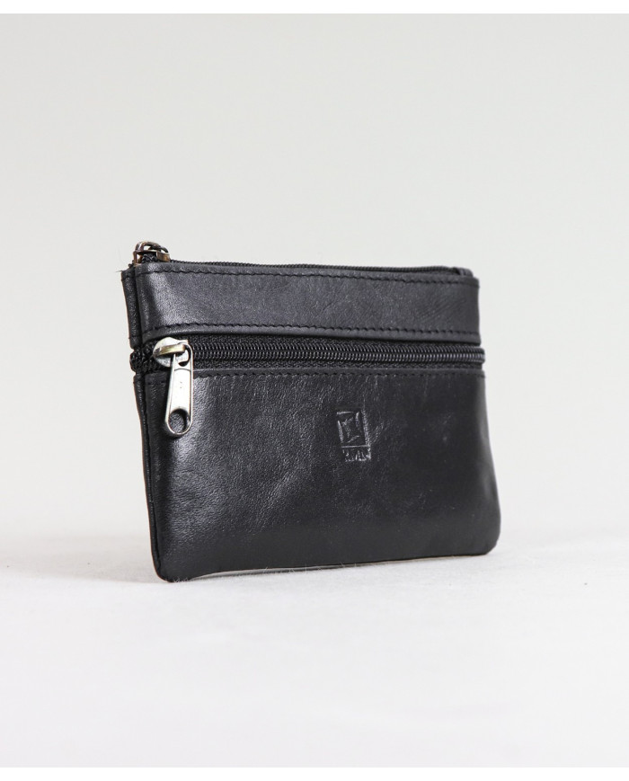 Cartera de hombres en la piel con broches