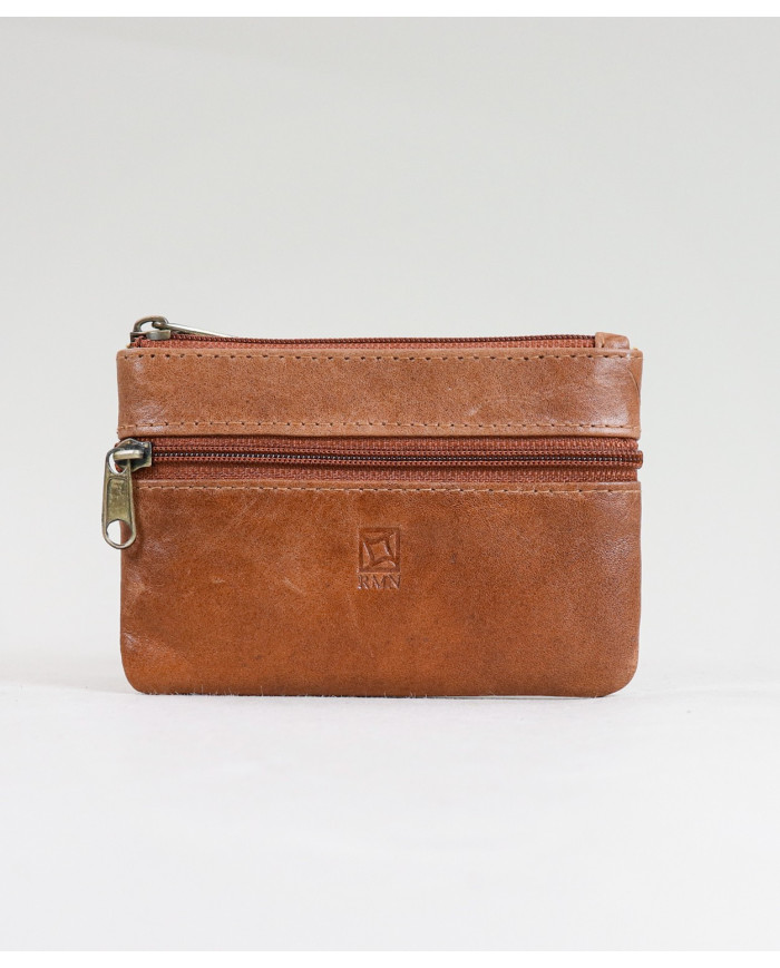 Cartera de hombres en la piel con broches