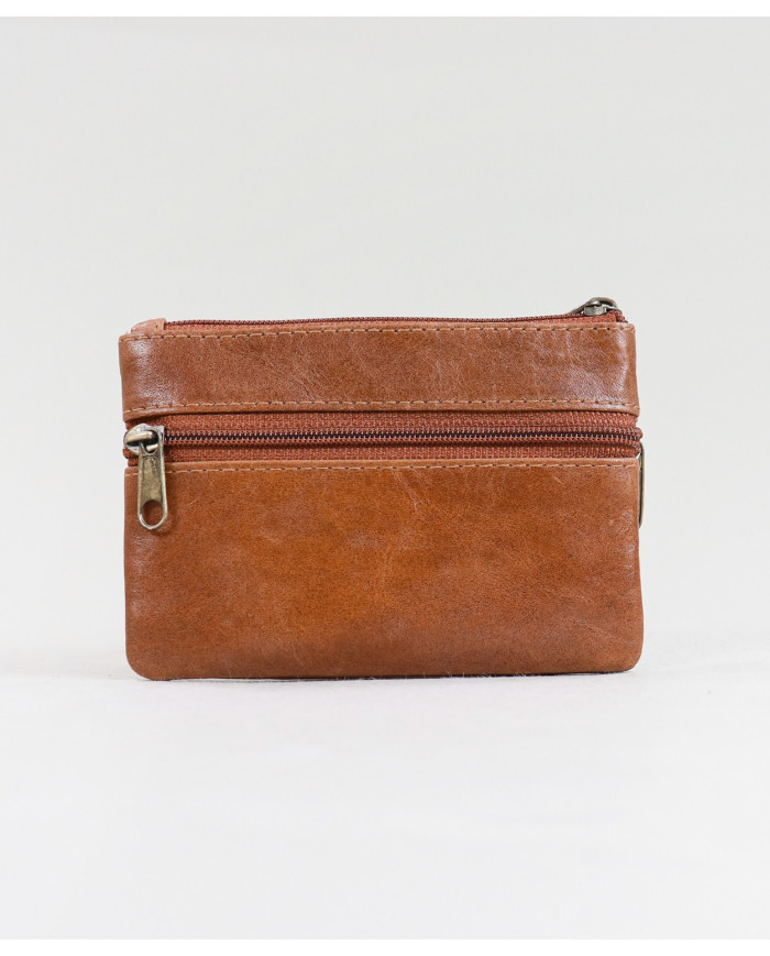 Cartera de hombres en la piel con broches