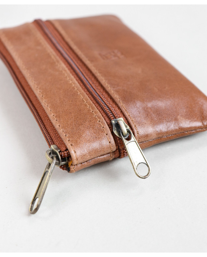 Cartera de hombres en la piel con broches