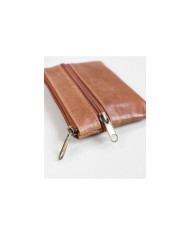 Cartera de hombres en la piel con broches