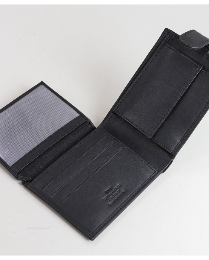 Cartera de hombres en la piel con particiones