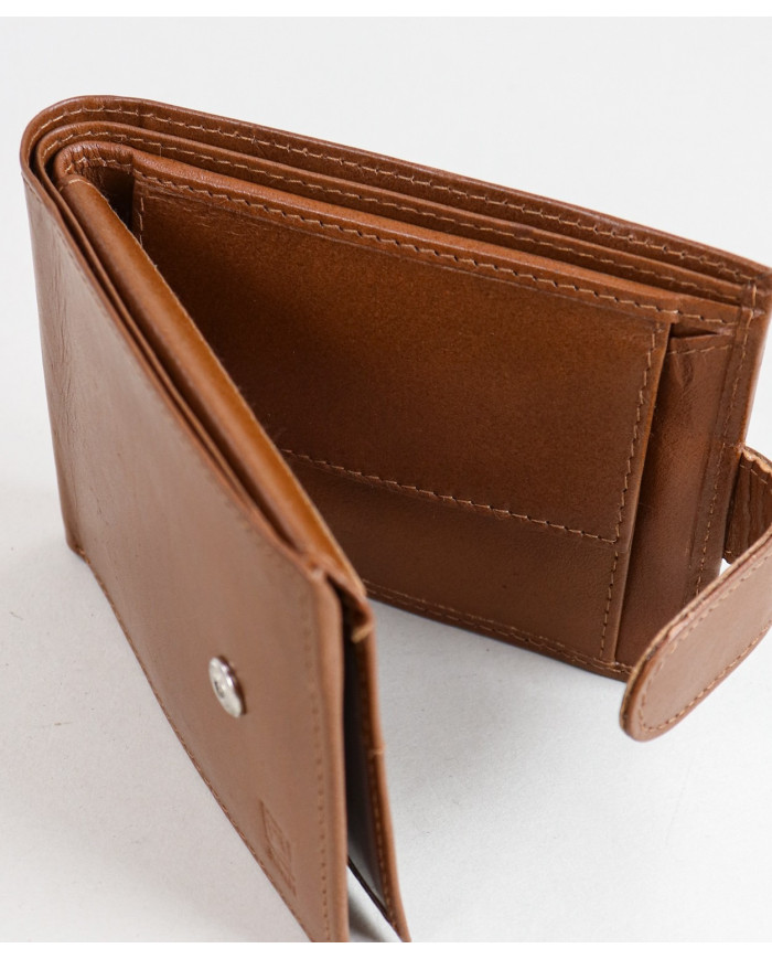 Cartera de hombres en la piel con particiones