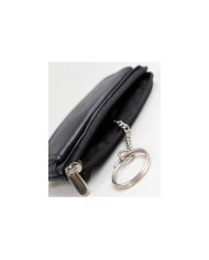 Cartera de cuero con puerta de llaves