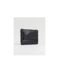 Cartera de cuero con puerta de llaves