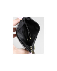 Cartera de cuero con puerta de llaves