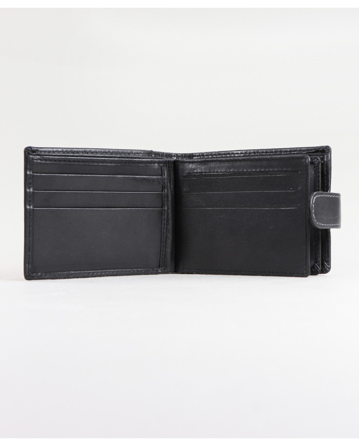 Cartera de hombres en la piel con particiones