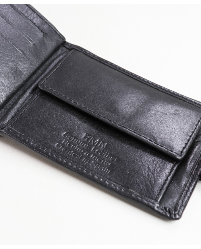 Cartera de hombres en la piel con particiones