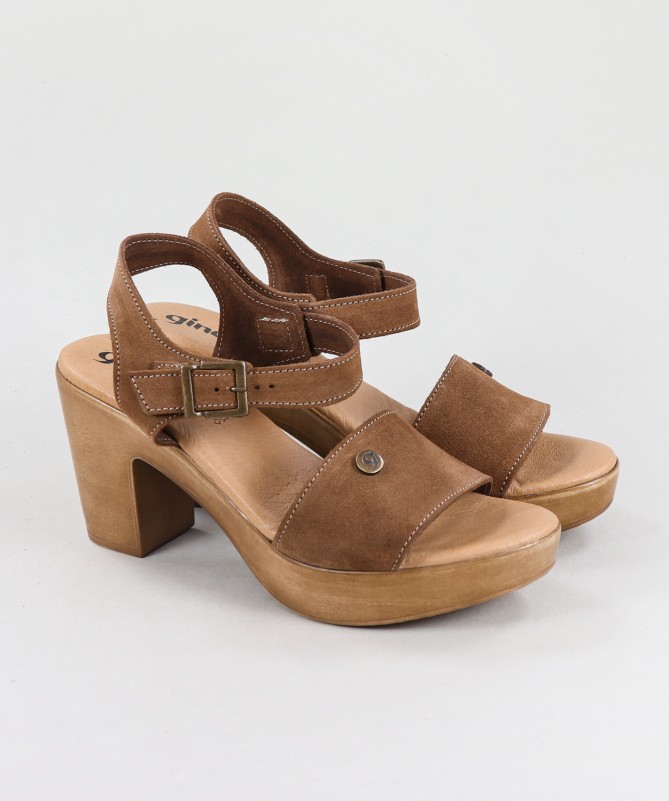 Sandalias de Madera Contrachapada para Mujer Ginova