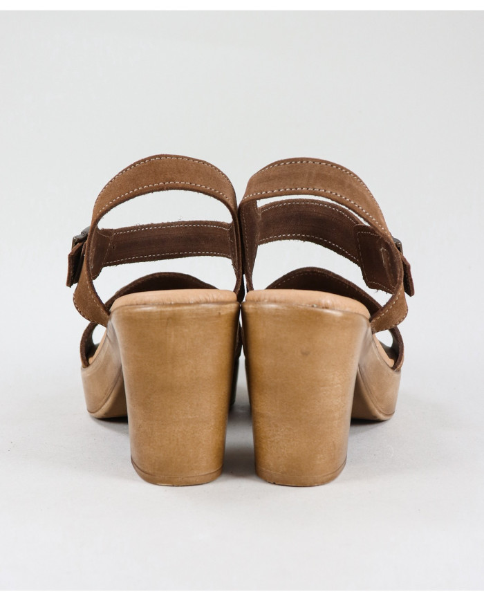 Sandalias de Madera Contrachapada para Mujer Ginova