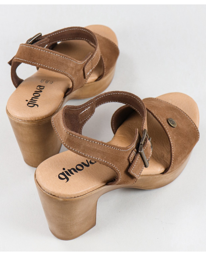 Sandalias de Madera Contrachapada para Mujer Ginova