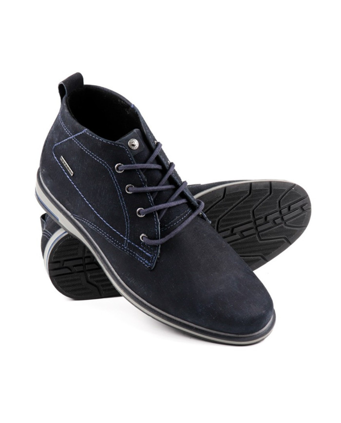 Blue Man Boots with Wholesalers Footprint