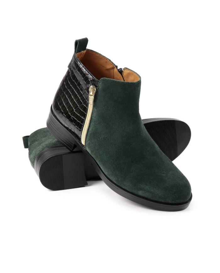 Botas bajas de Lady Ginova en Croco