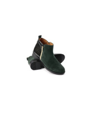 Bota Verde Baixa de Senhora Ginova em Croco