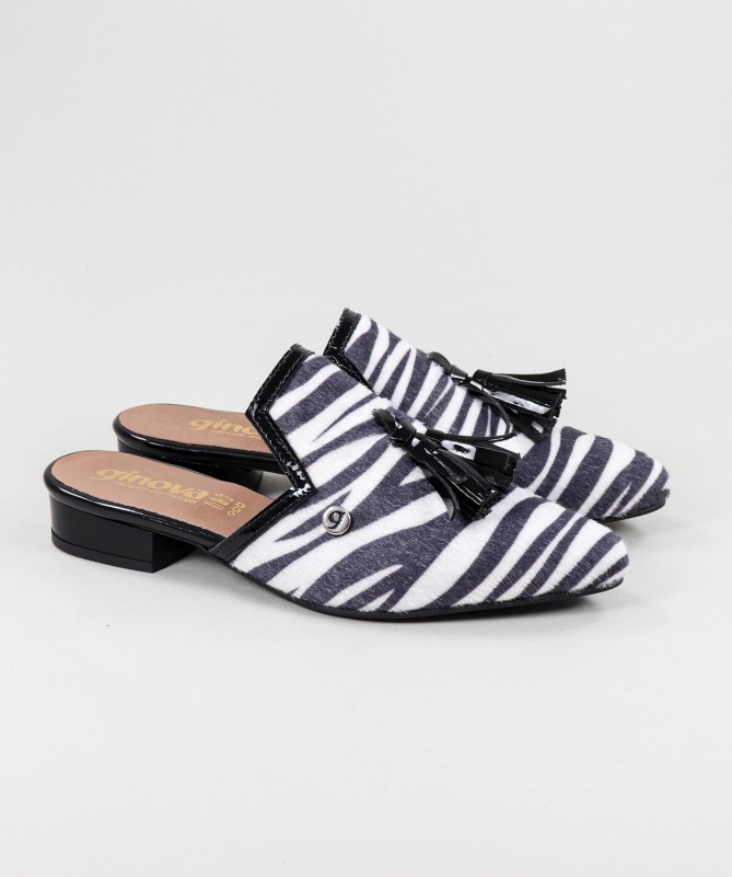 Ginova Ladies' Mules with Pattern