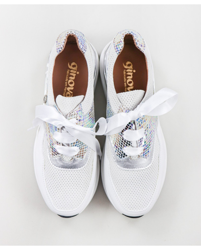 Zapatillas de Mujer Ginova con Cordones Satinados