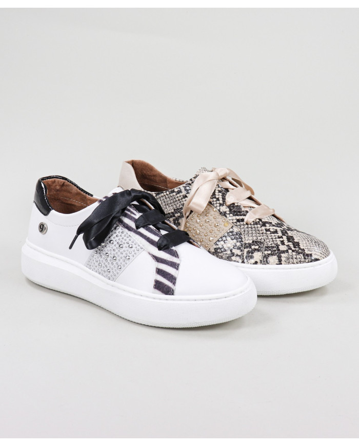 Ginova Women's Trainers with Pattern