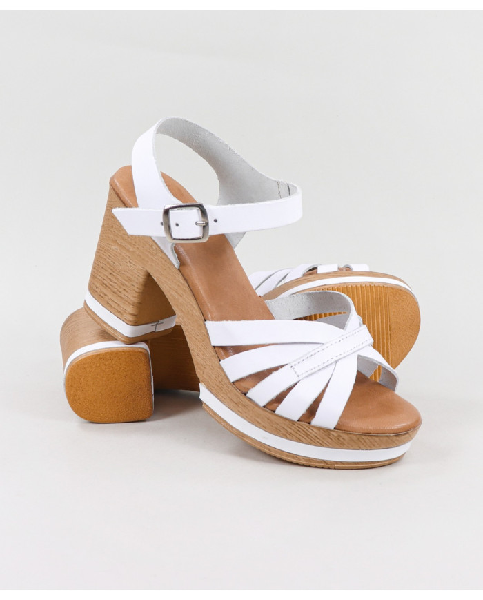 Sandalias de Madera Contrachapada para Mujer Ginova