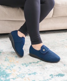 Sapatos Ortopédicos com Tira em Velcro de Senhora Giconfort