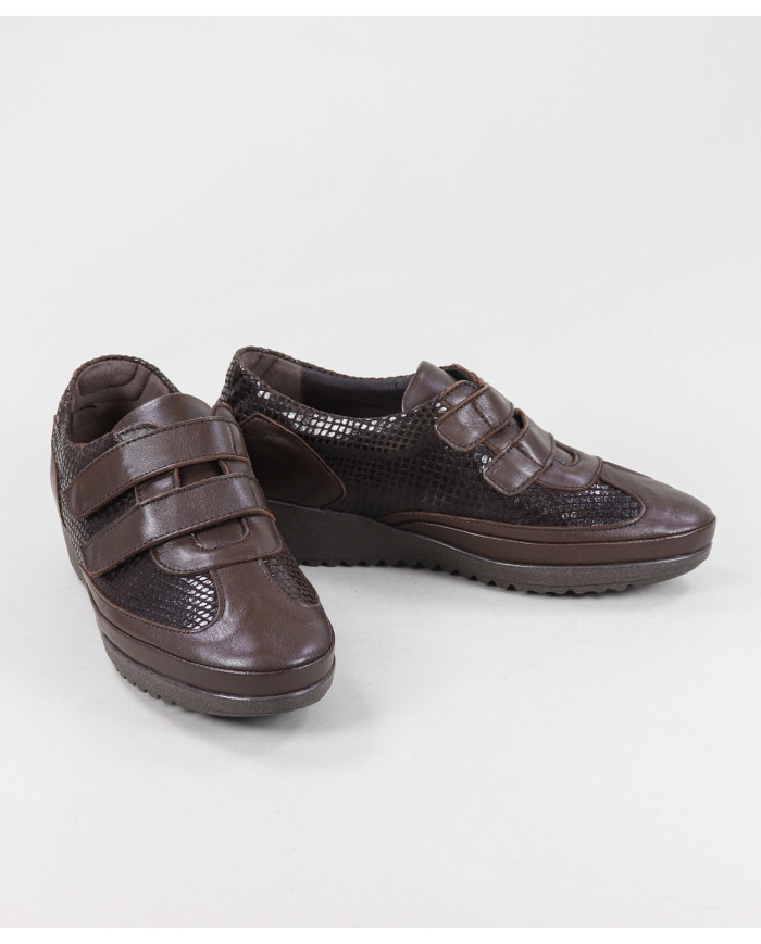 Zapatillas de Mujer Ginova con Doble Tira de Velcro