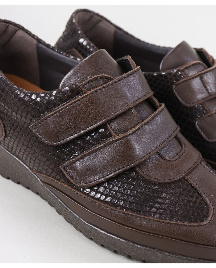 Zapatillas de Mujer Ginova con Doble Tira de Velcro