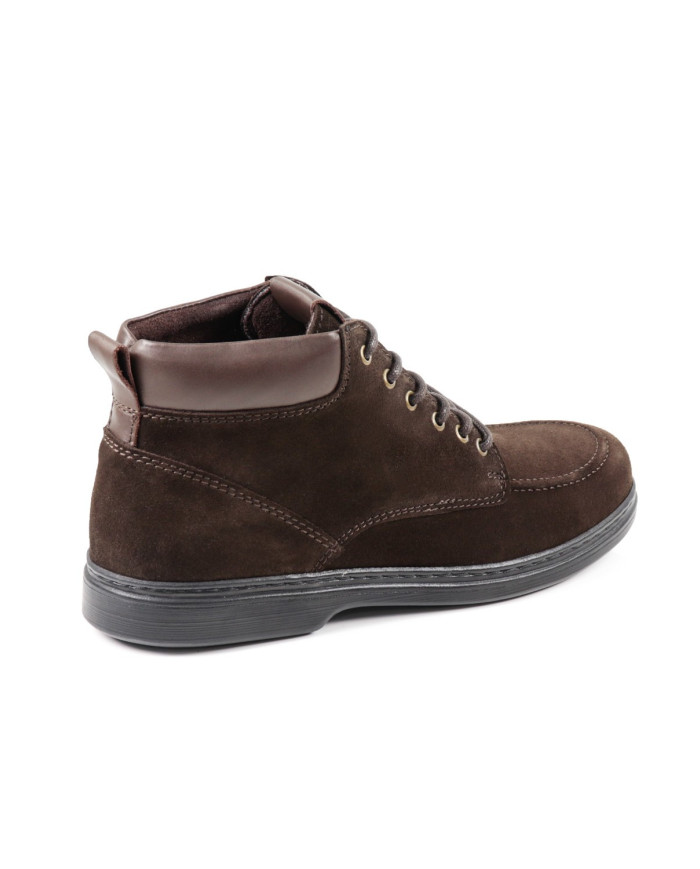 Botas Castanhas de Homem Ginova com Atacadores