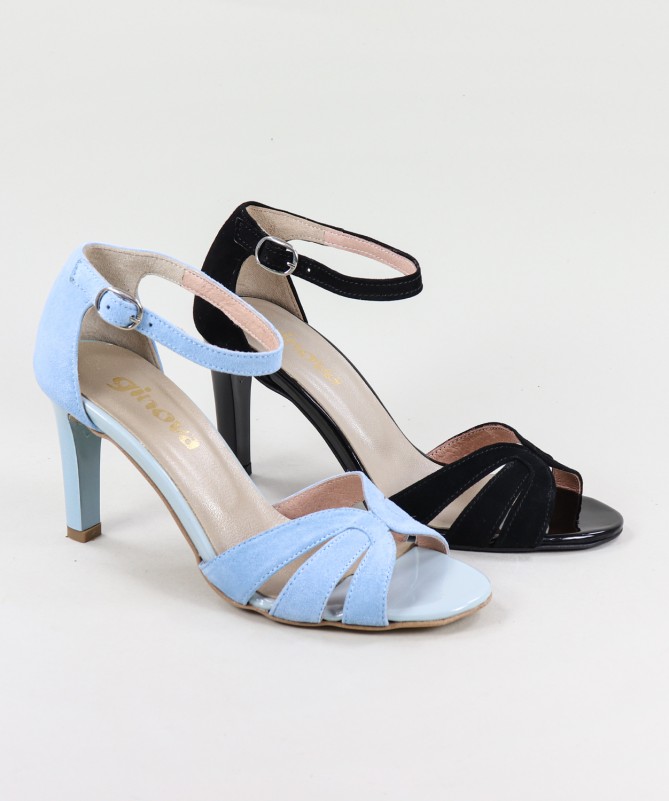 Ginova Lady's Sandals with Crossed Straps